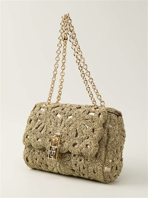 crochet bag dolce gabbana|dolce and gabanna purses.